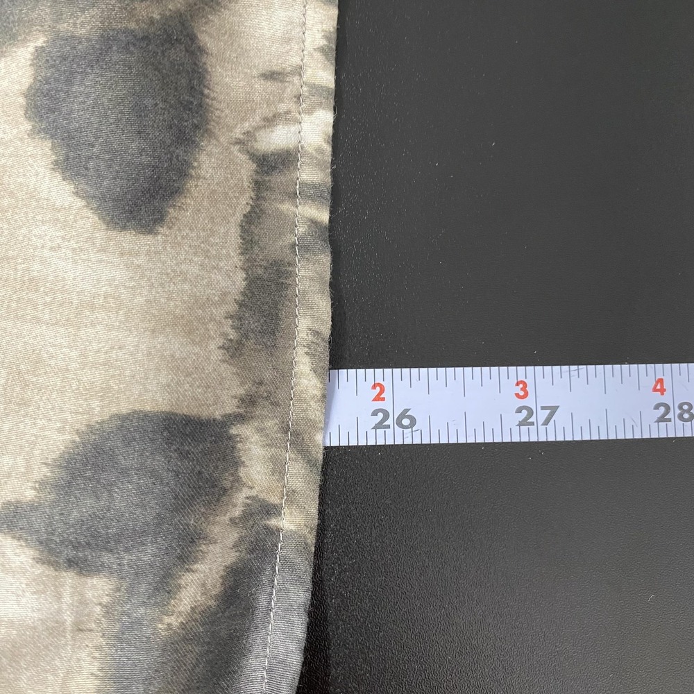 Talbots Shirt Womens 12 Gray Rose Floral Short Sleeve 100% Cotton Top Blouse - Picture 9 of 11